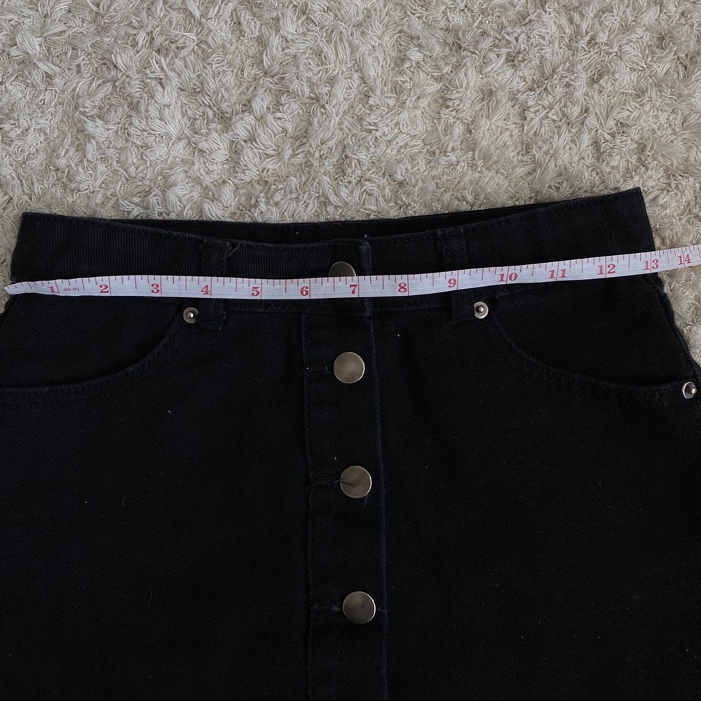 Forever 21 Black Denim Skirt - Picture 5 of 7